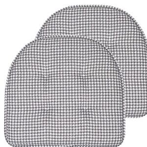 JCPenney Black and White Houndstooth Chair Cushions